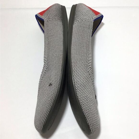 Rothy’s Retired Round Toe Bird-Eye Cherry Ribbon Heel Flats Size 9.5 - Picture 2 of 11